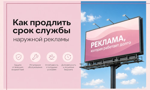 Как продлить срок службы наружной рекламы в  Дубне