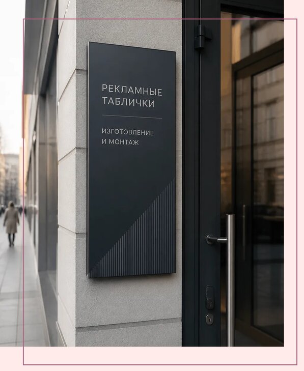Рекламные таблички в Дубне по цене от 4594 р. | Аванза-Дбн