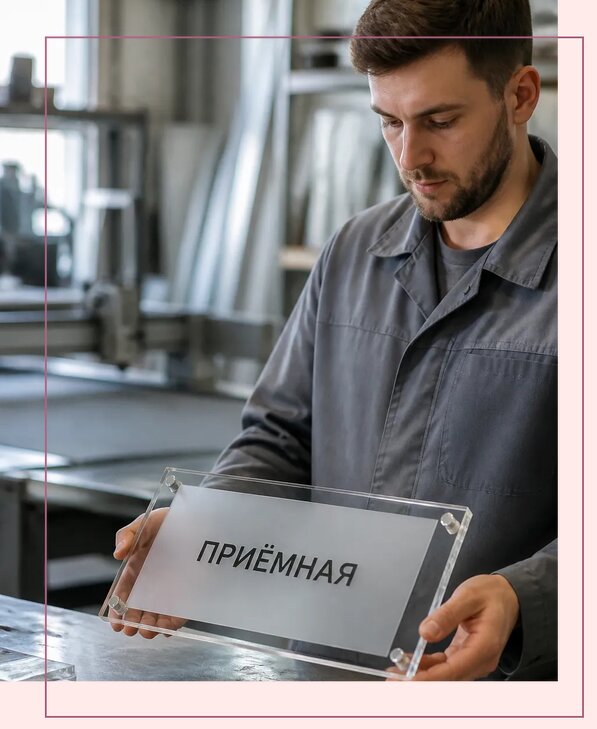 Таблички из оргстекла на заказ в Дубне от 3982 р. | Аванза-Дбн