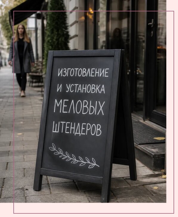 Меловые штендеры в Дубне по цене от 6636 р. | Аванза-Дбн