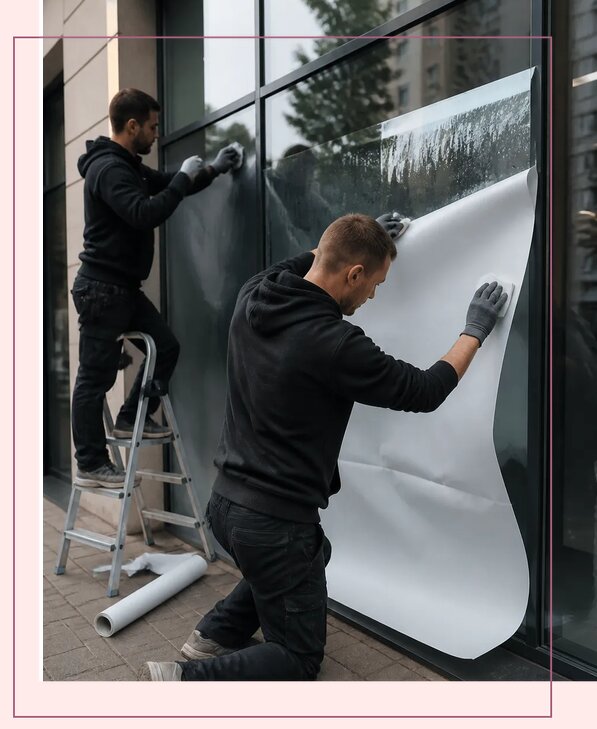 Профессиональное оформление витрин магазинов в Дубне